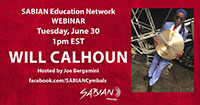 SABIAN Education Network WEBINAR * Tuesday, June 30 at 1 PM ET, Featuring Will Calhoun, Hosted by Joe Bergamini, facebook.com/SABIANCymbals