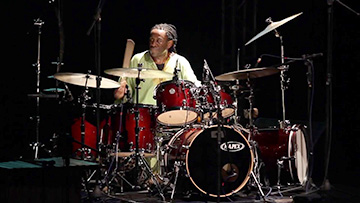 Will's drum clinic/performance at at Batuka Brasil, São Paulo, Brazil
