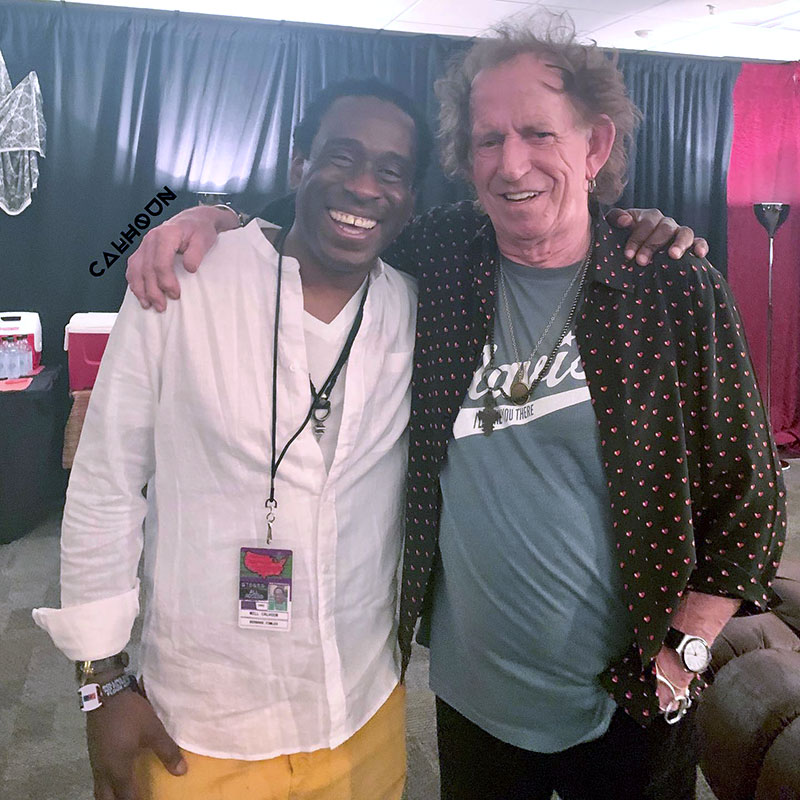 With Keith Richards at Levi's Stadium.
