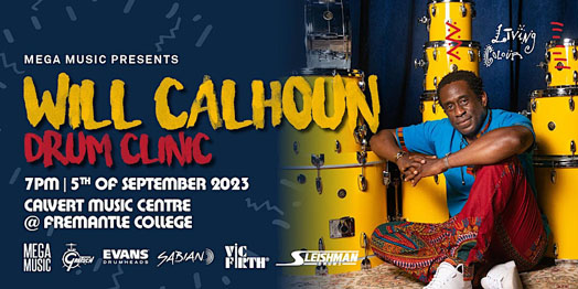 Will Calhoun Drum Clinic at Calvert Music Centre @ Fremantle College in Beaconsfield (Perth), Australia