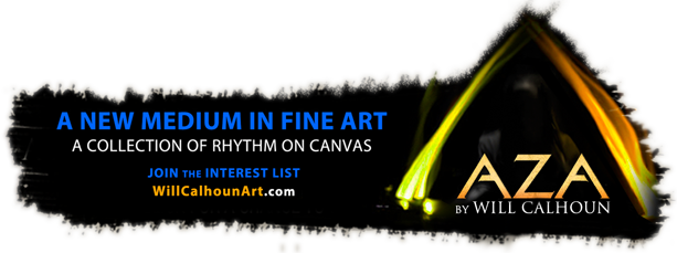 AZA by Will Calhoun * A new medium in fine art: a collection of rhythm on canvas * Join the interest list - willcalhounart.com'